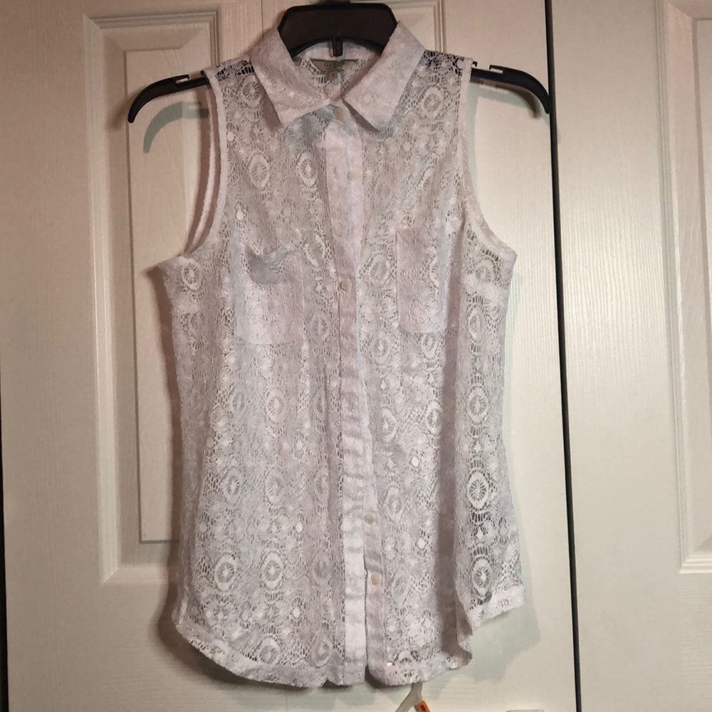 Guess lace short and top set